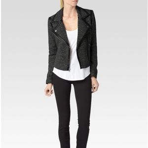 PAIGE TELMA JACKET - BLACK/IVORY/GOLD